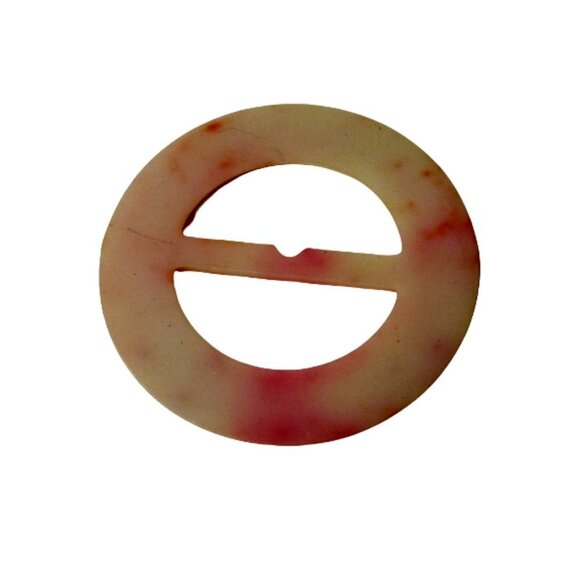 Vtg Large Scarf Sash Buckle Accessory - Picture 2 of 3